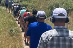 hikers on trail